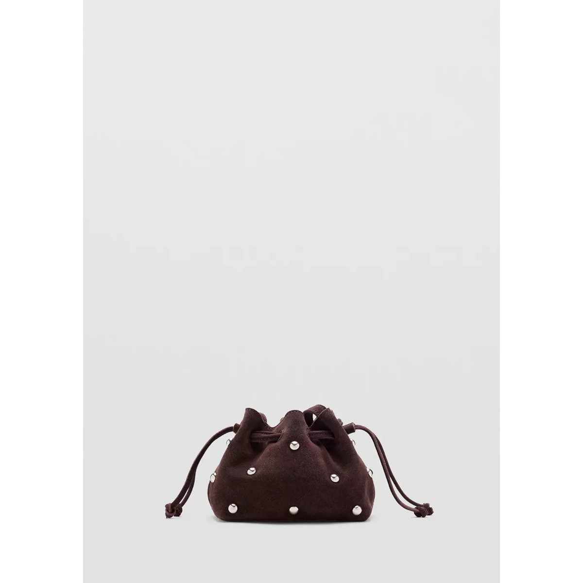 Mini sac seau en cuir chocolat, MANGO KIDS