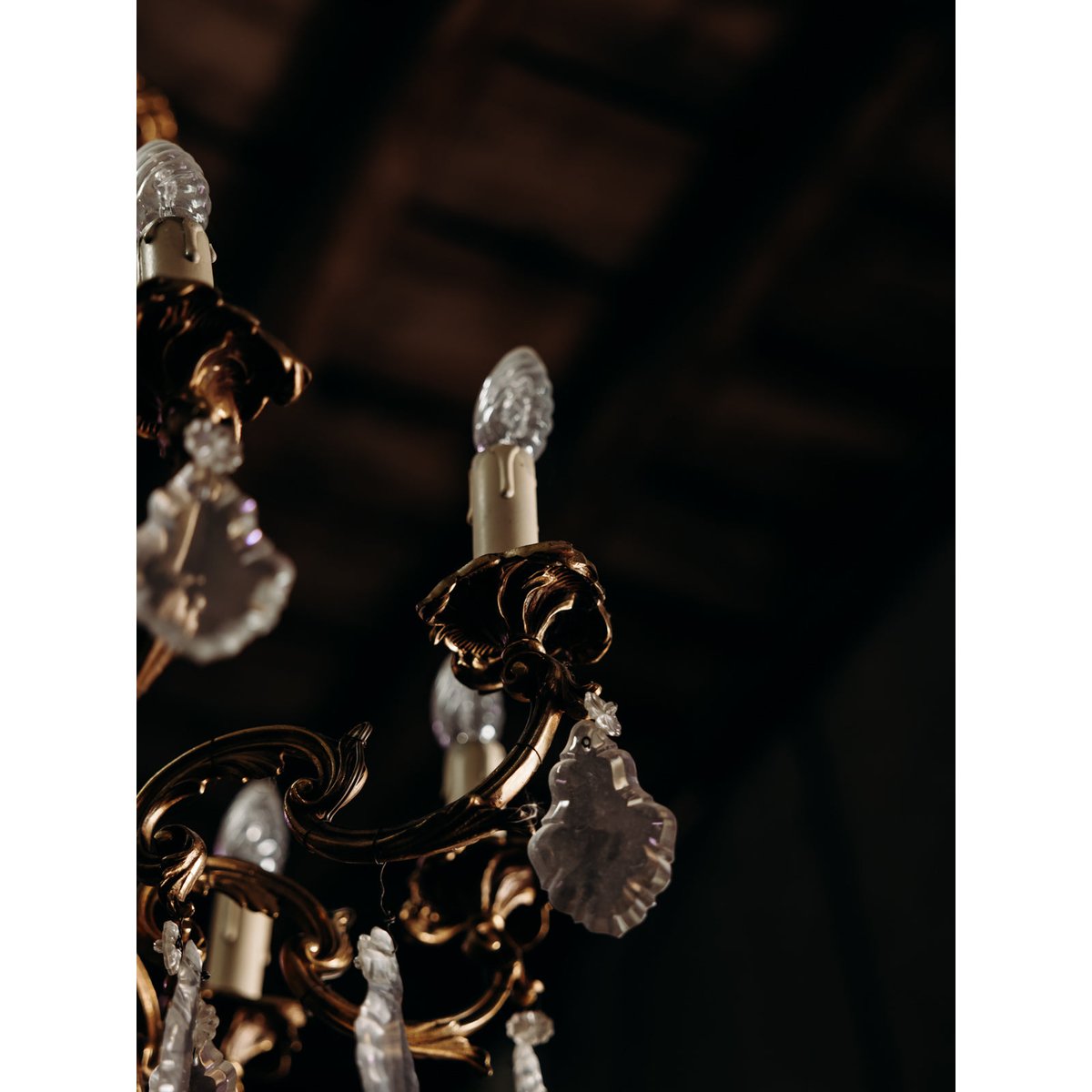 Suspension en cristal au style ancien Sonia N°302 - Bon état transparent, DEBONGOUT