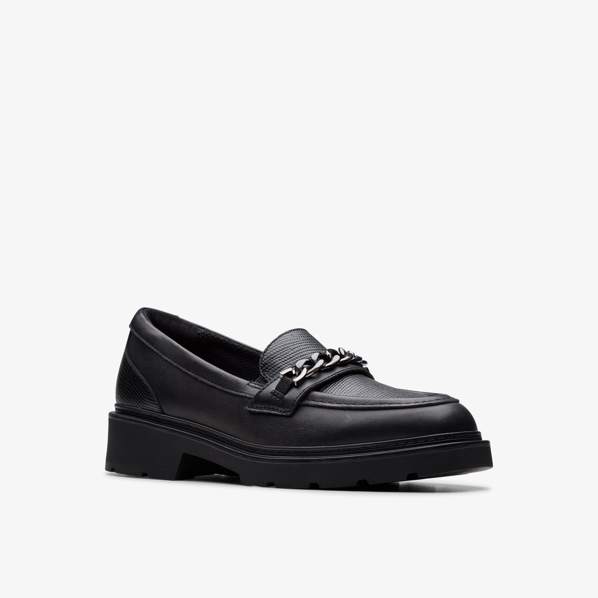 Mocassins Cuir ERIS EDGE Y noir, CLARKS