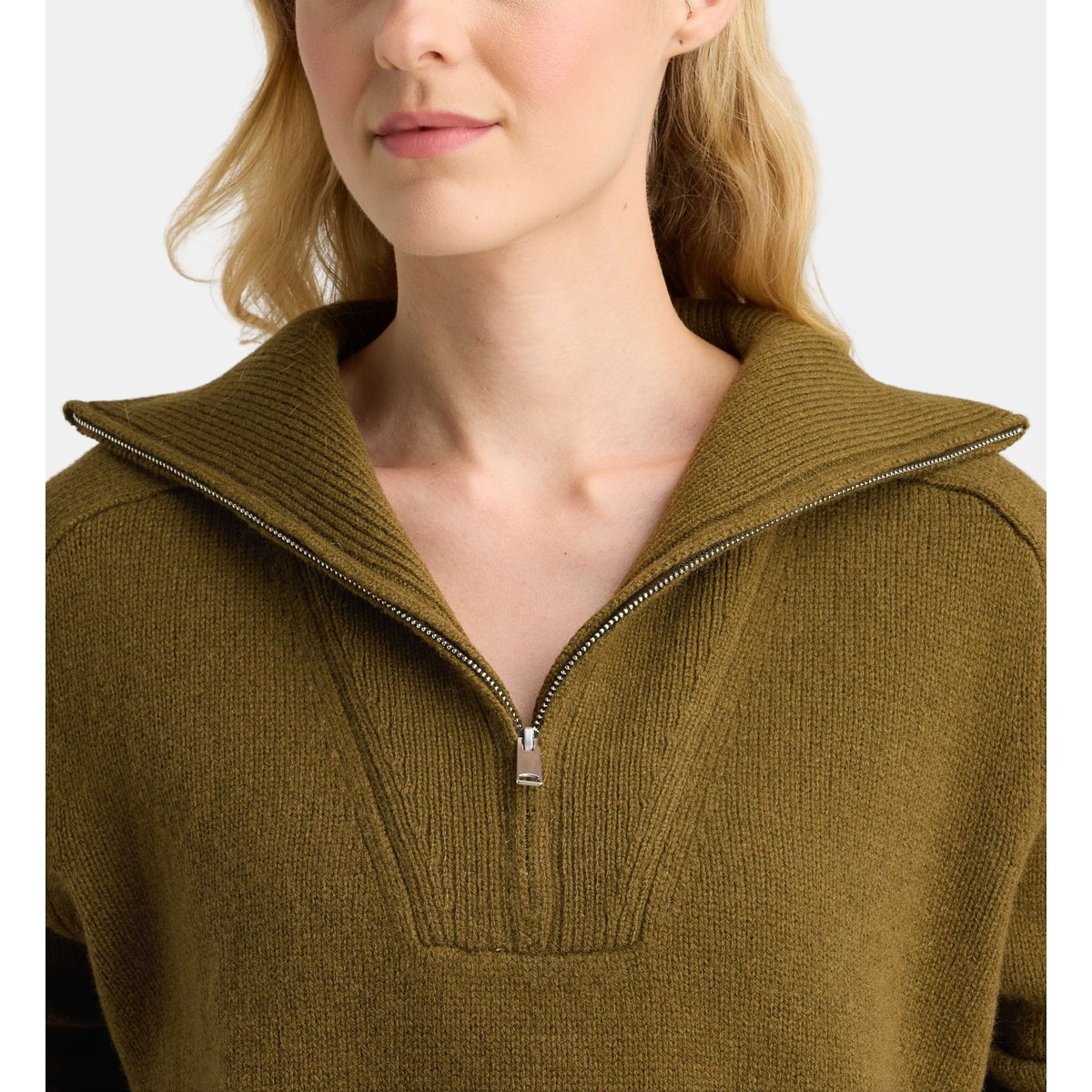 Pull camionneur fedherbe laine vert, GALERIES LAFAYETTE