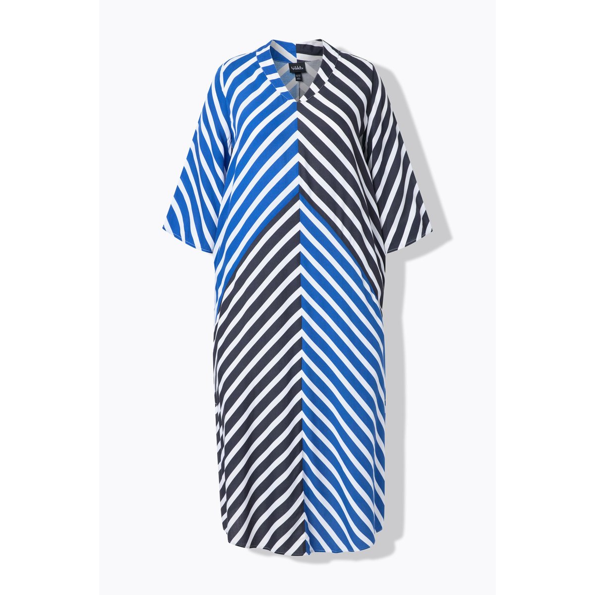 Robe-tunique maxi à rayures bleu azur, ULLA POPKEN