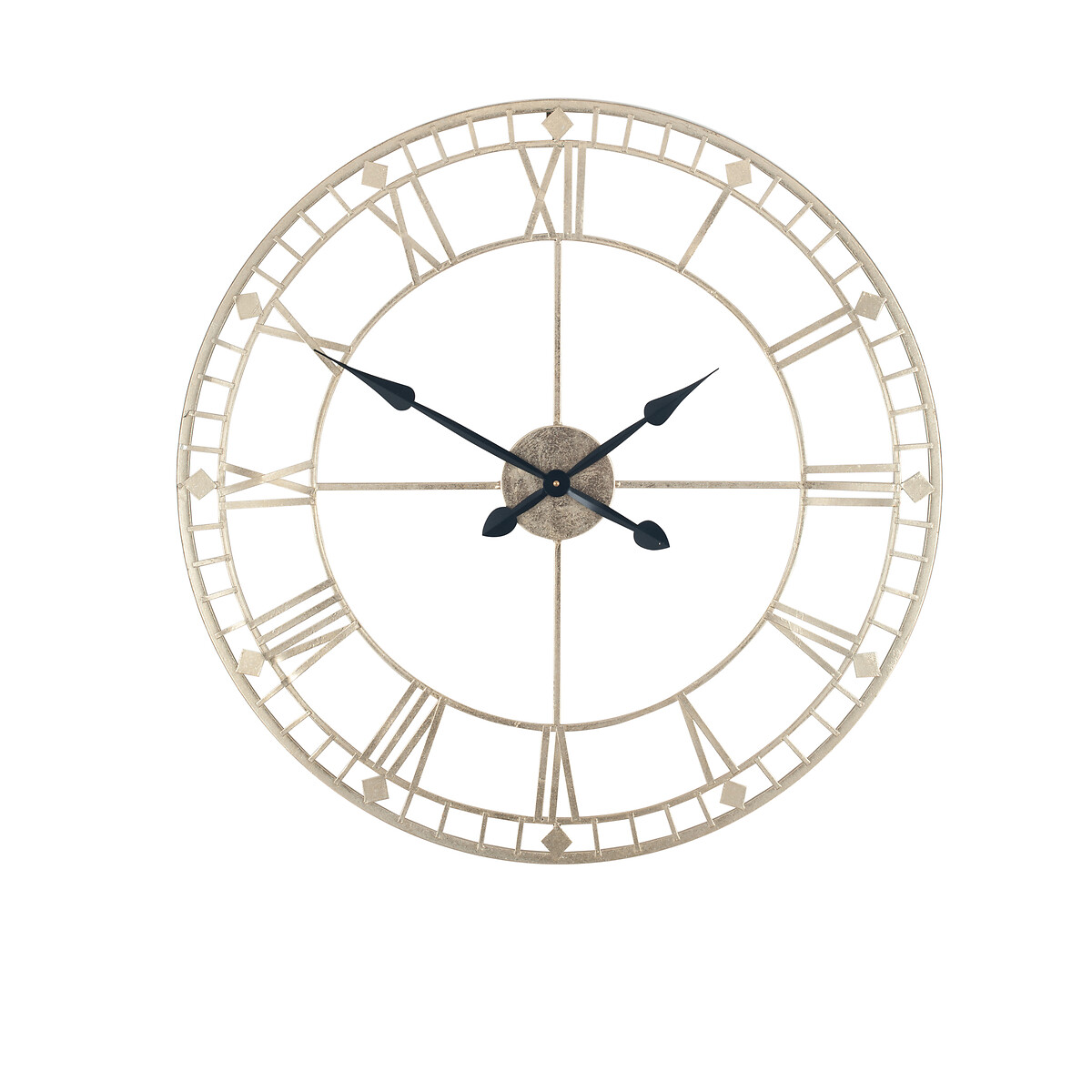 80cm Antique Gold Metal Round Wall Clock gold-coloured, ÉDITÉ