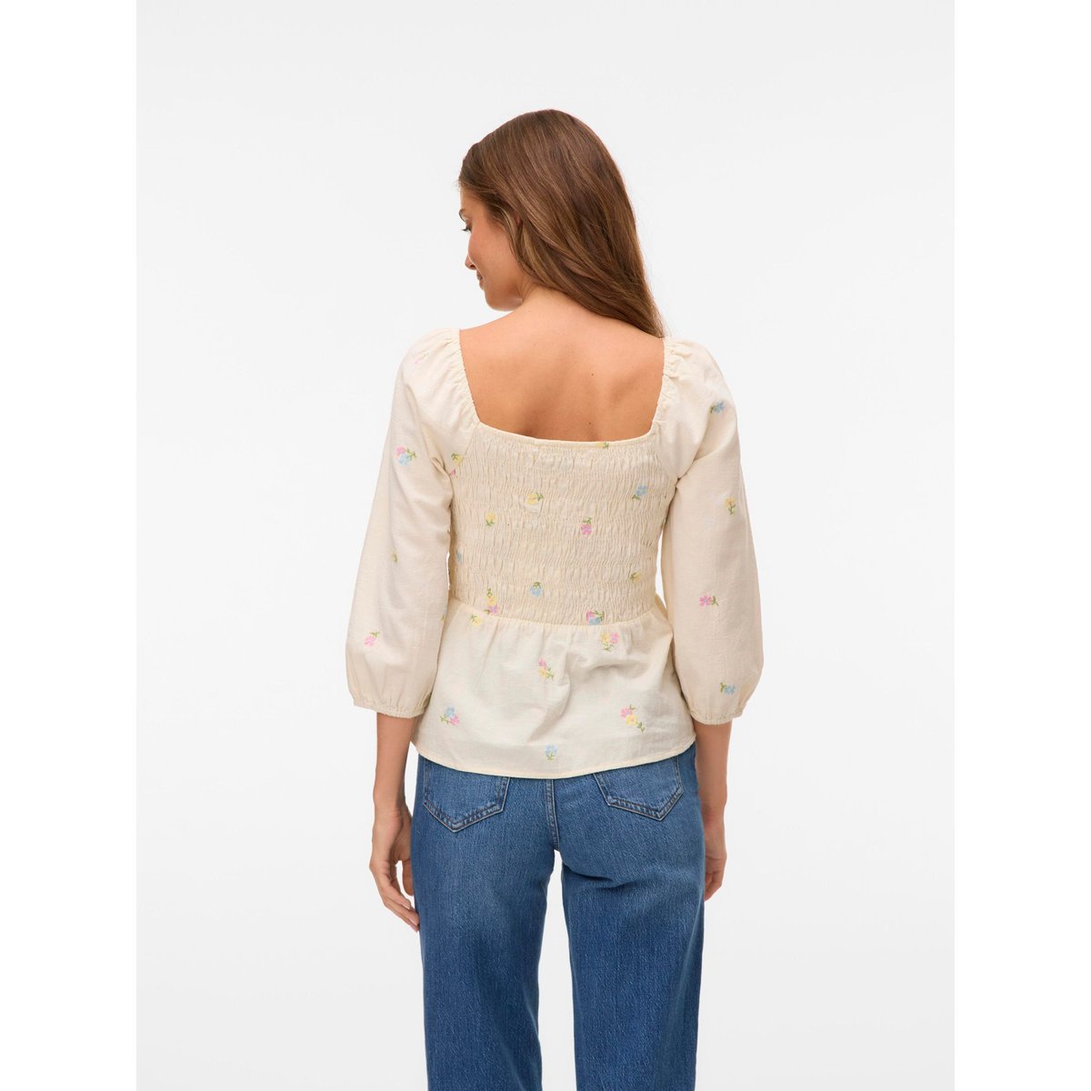 Top Smocké birch, VERO MODA