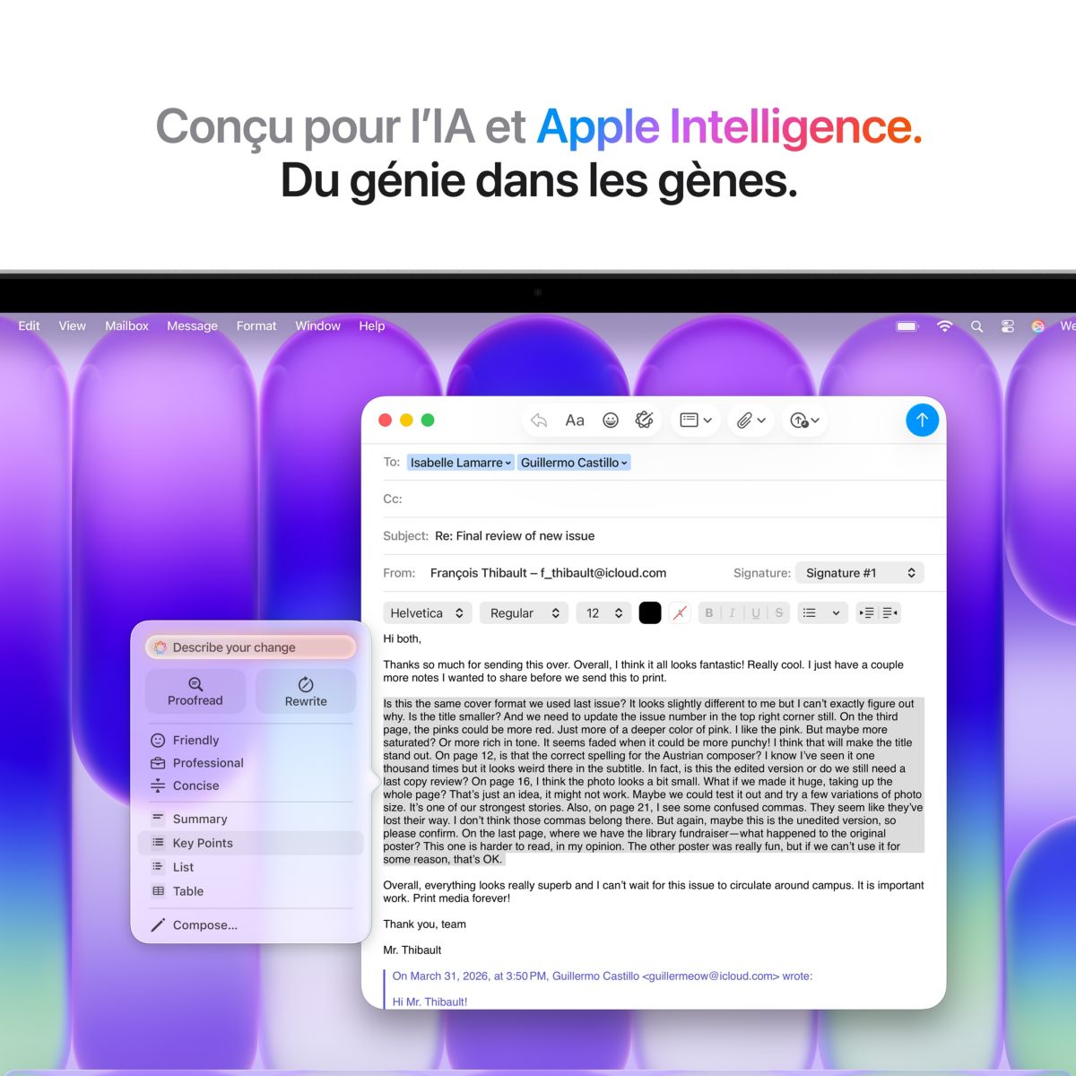 Ordinateur Apple Neo Puce A18 Pro CPU 6 / GPU 5 coeurs Mémoire RAM 8Go Stockage 512Go SSD Argent avec Touch ID couleur unique, APPLE
