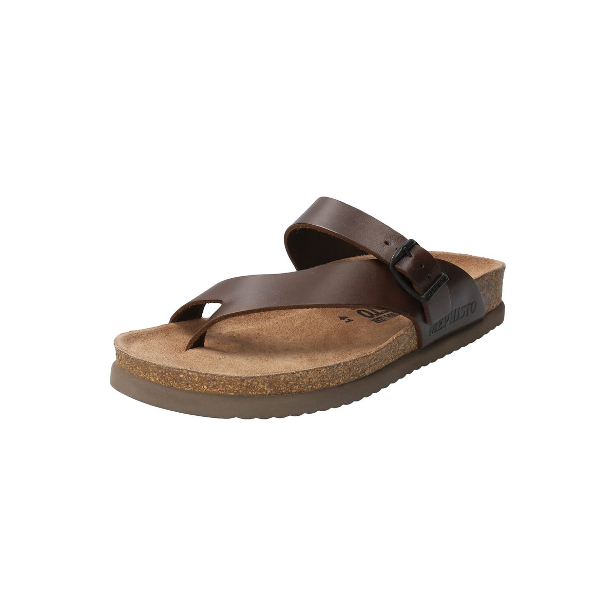 Sandales en cuir NIELS marron foncé 5113, MEPHISTO