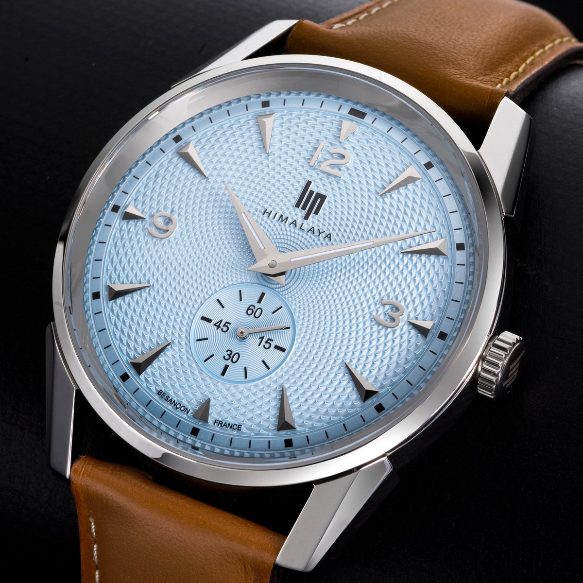 Montre Analogique HIMALAYA argenté bleu clair marron clair, LIP