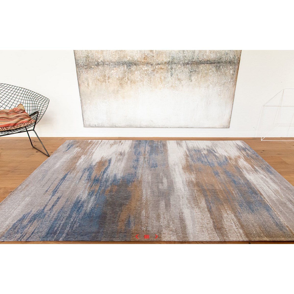 Tapis salon et chambre coton Atlantic Grey Impression gris, NOVATREND