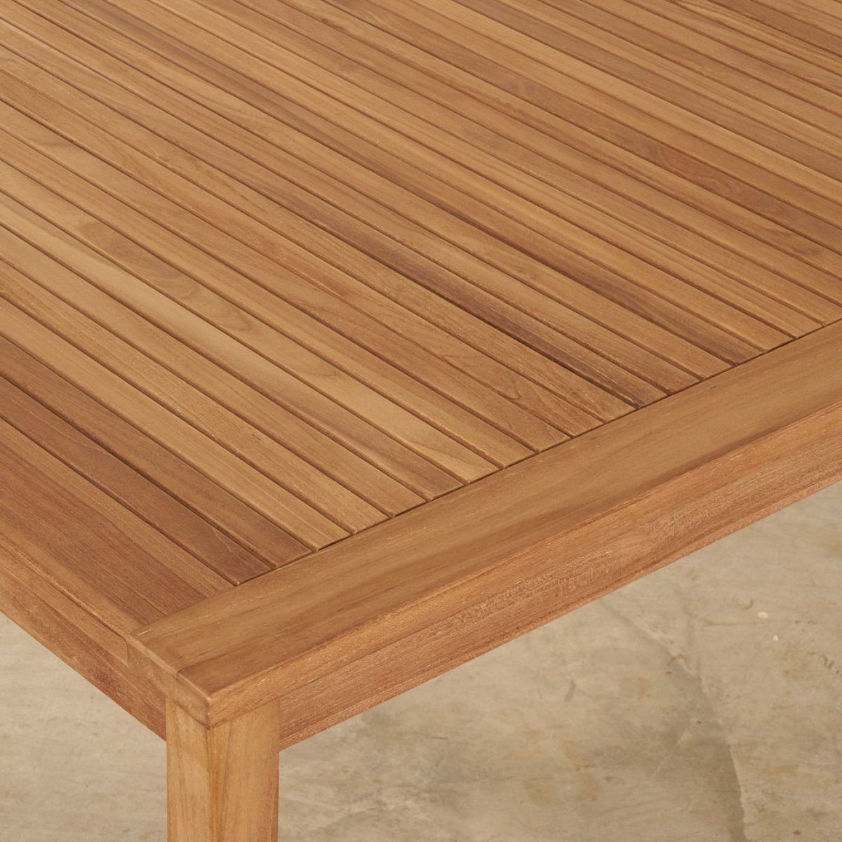 Ensemble table de jardin en teck Frida 200 et 6 chaises Helza naturel, WANDA COLLECTION