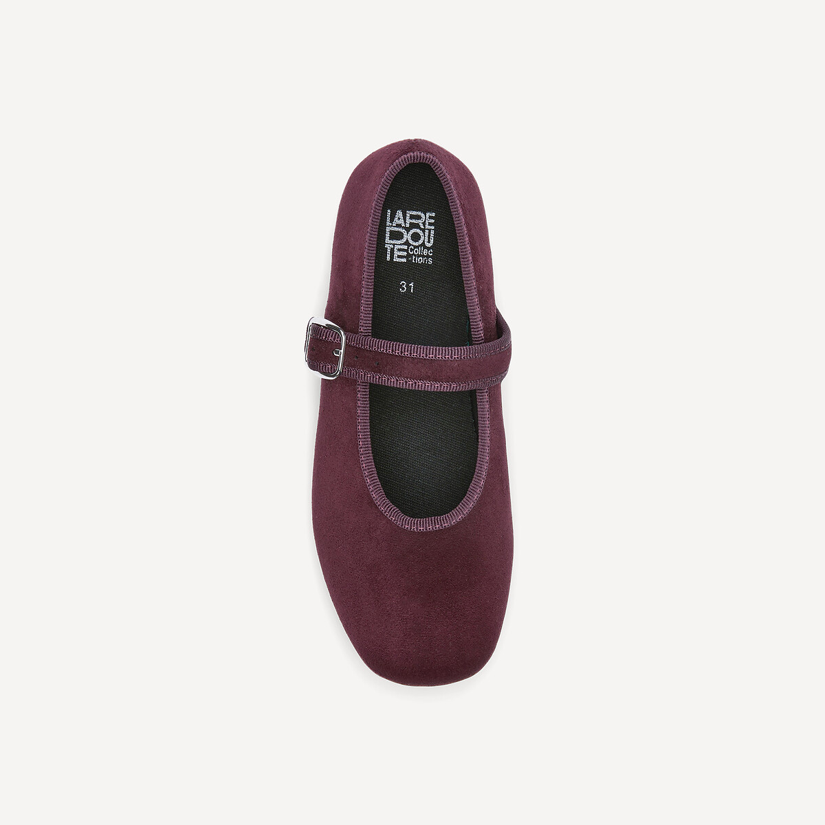 Ballerine in velluto bordeaux , LA REDOUTE COLLECTIONS