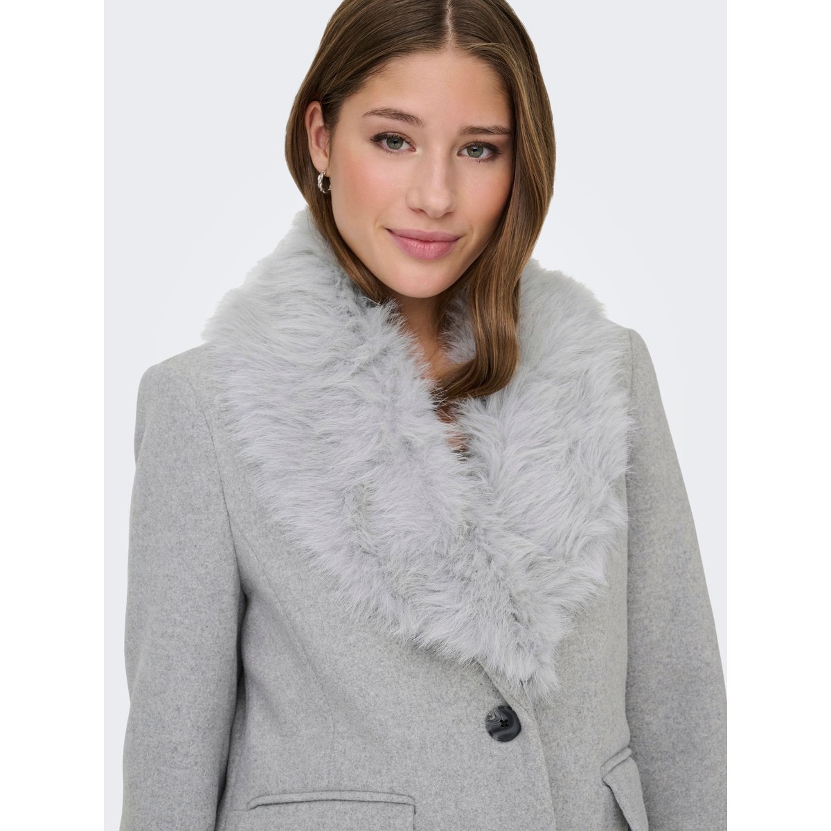 Manteau grise - light grey melange, ONLY