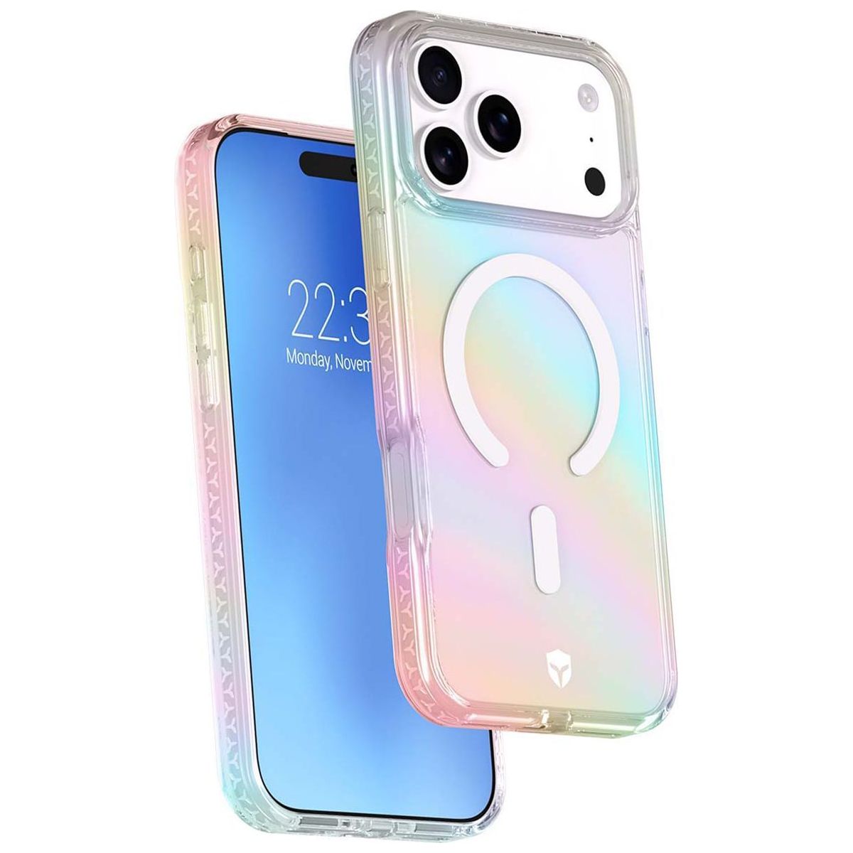 Coque iPhone 18 Pro Max MagSafe Holographique couleur unique, FORCE CASE