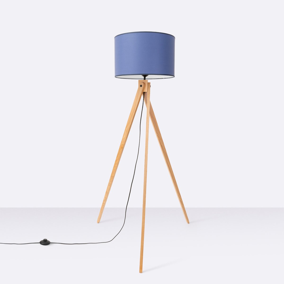 Lampadaire Tissu Bleu E27 1 Natt bleu, EDEN