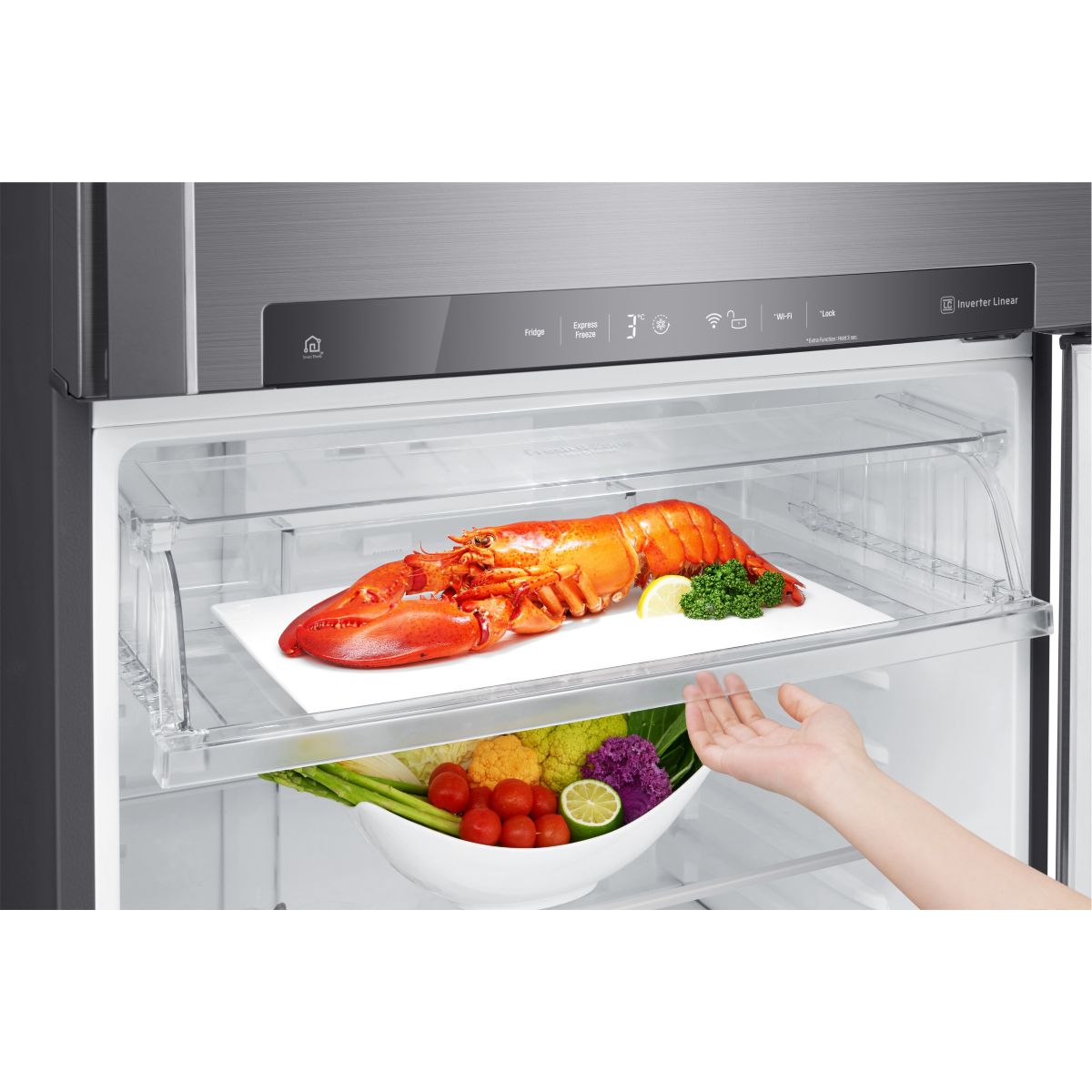 Réfrigérateur 2 portes GTD7850PS1 platinium, LG