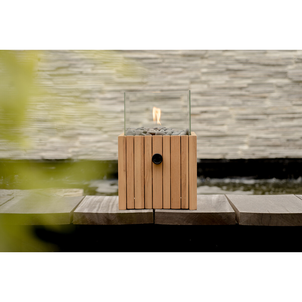 Cosiscoop Timber Square Fire Lantern natural, COSI