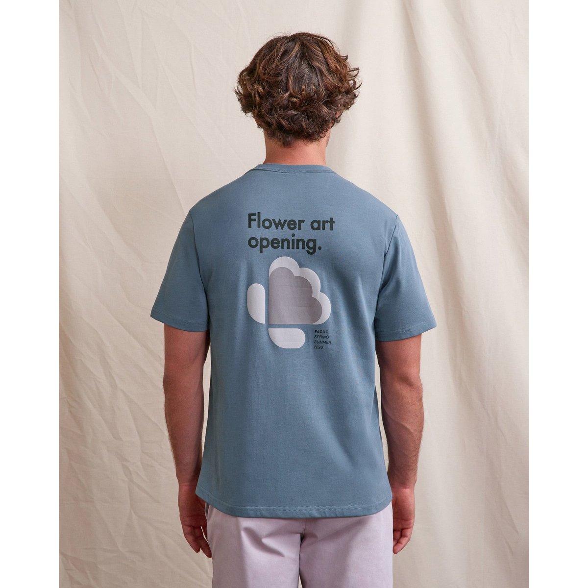 T-shirt MASSOURY bleu, FAGUO