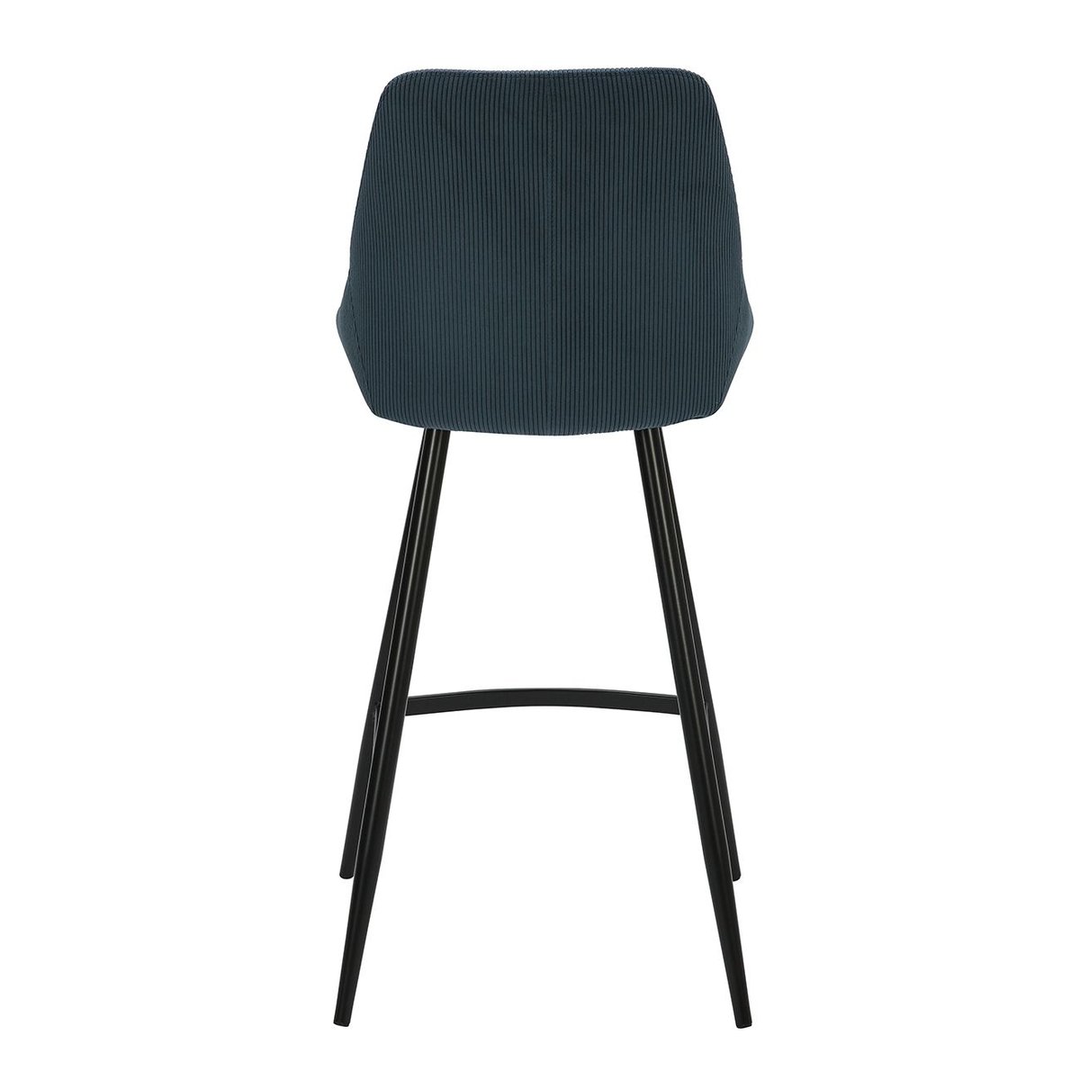Chaise snack en velours côtelé bleu foncé, ZAGO