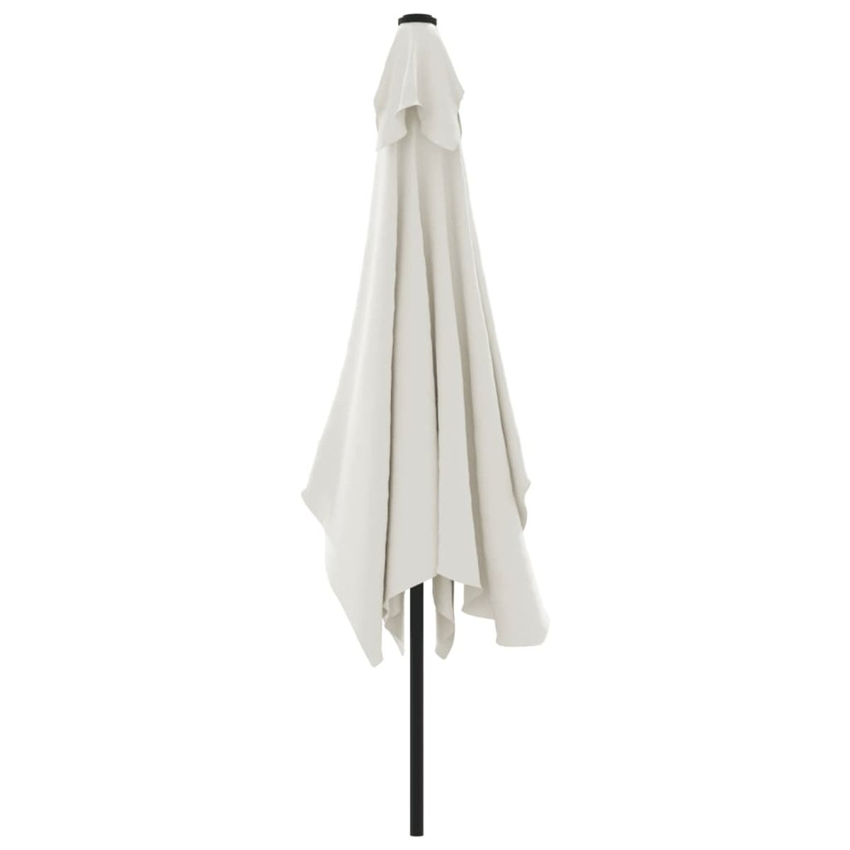 Parasol d'extérieur rectangulaire inclinable blanc, HOME MAISON