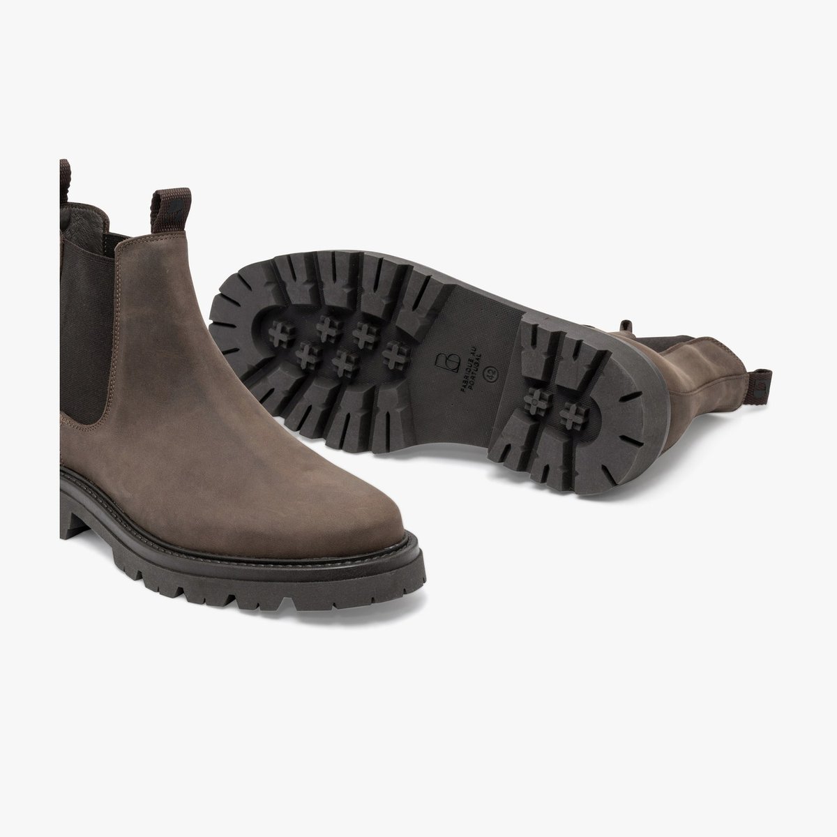 Boots À Talon en cuir OTTIS gris taupe, BOCAGE