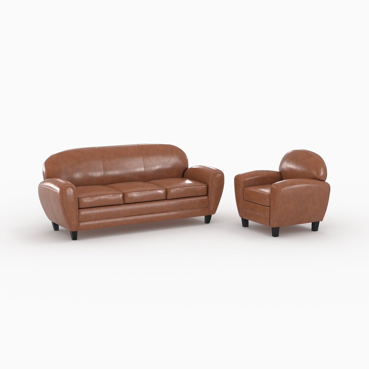Ensemble canapé et fauteuil 4 places - CLUB camel, MAISON PAVANE