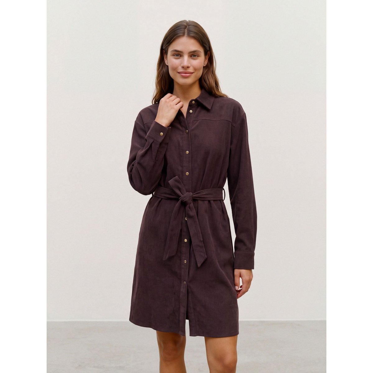 Robe Chemise marron - chocolate torte 1, VERO MODA