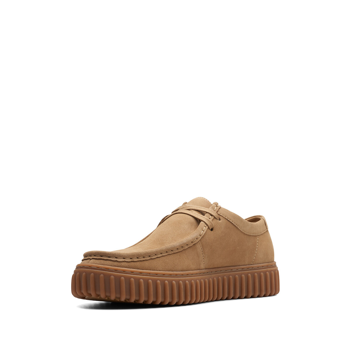 Derby in pelle scamosciata Torhill cammello, CLARKS