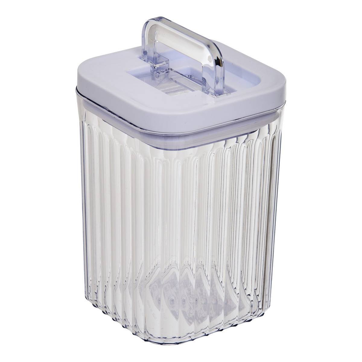 Boîte de conservation carrée 0,9L STREAKS transparent, 5FIVE SIMPLY SMART