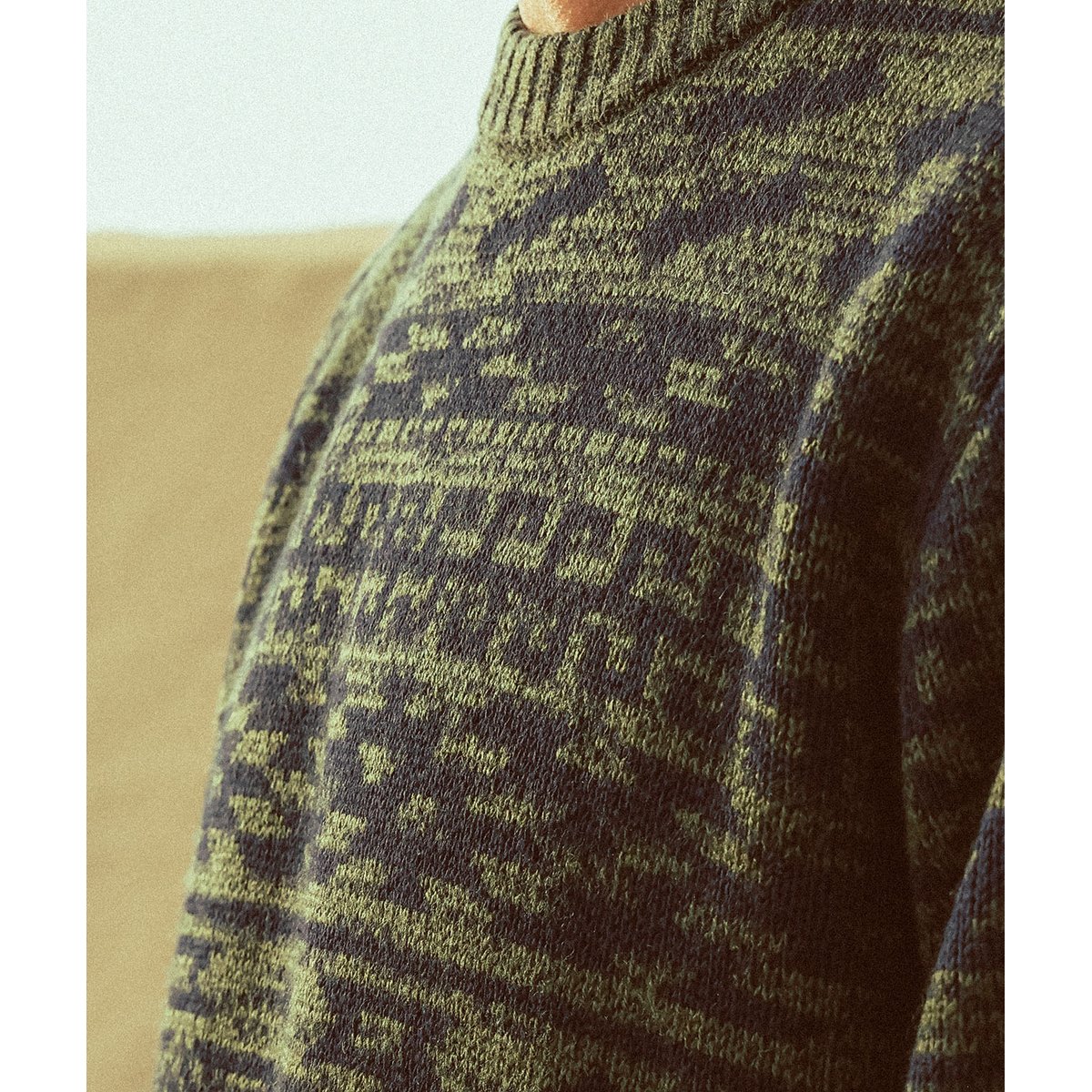 Pull jacquard LINEUP deep marine chine, OXBOW