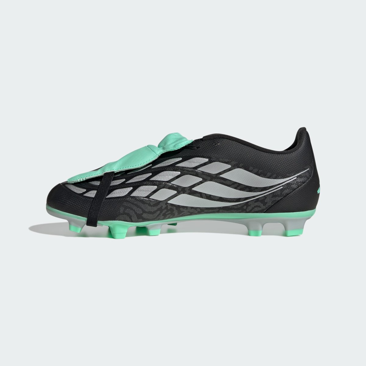 Chaussure De Football Languette Rabattue Predator Club Terrain Souple/Multi-Surfaces core black / silver metallic / pulse mint, adidas Performance