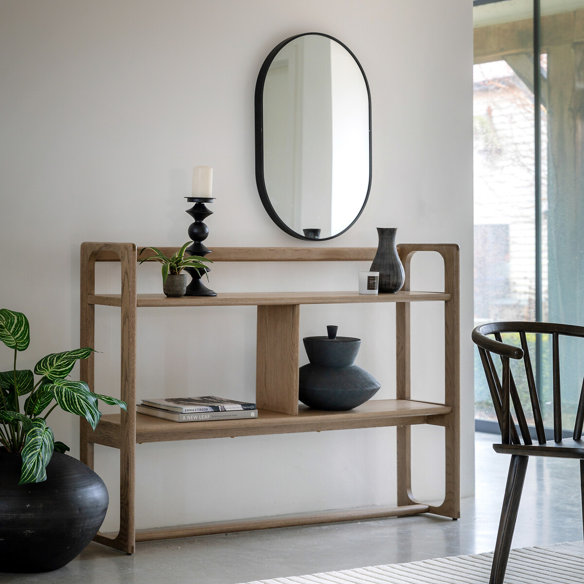 Fallon Smoked Oak Low Shelving Unit smoked oak, ÉDITÉ