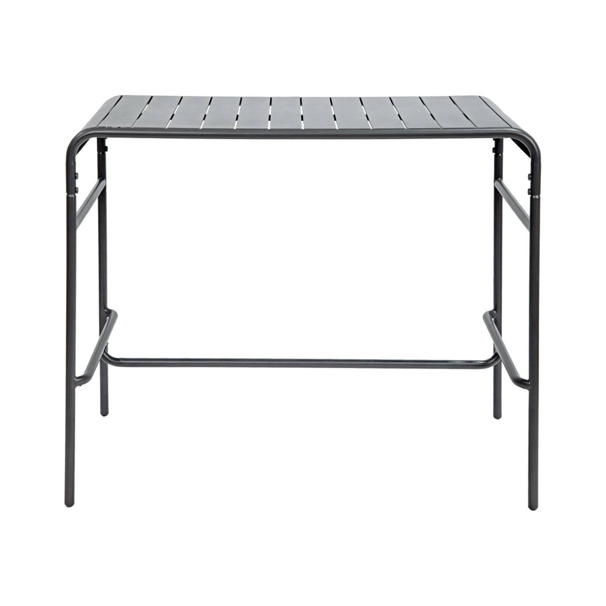 Table haute de jardin acier + 4 assises AMELIA anthracite, SWEEEK