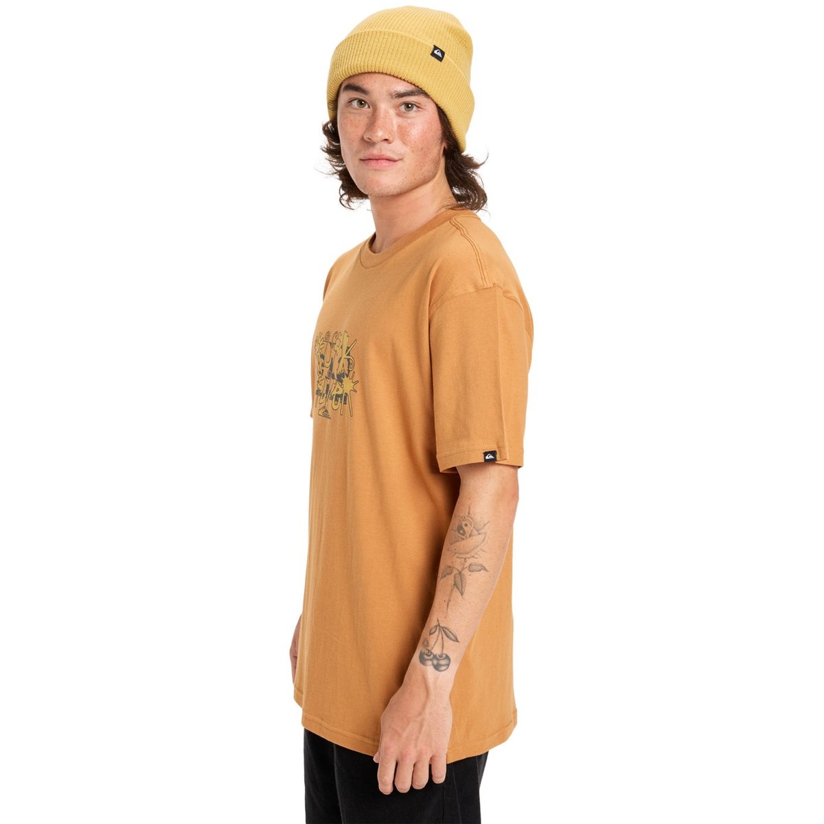 T-shirt à manches courtes EV NATURAL SMASH marron almond, QUIKSILVER
