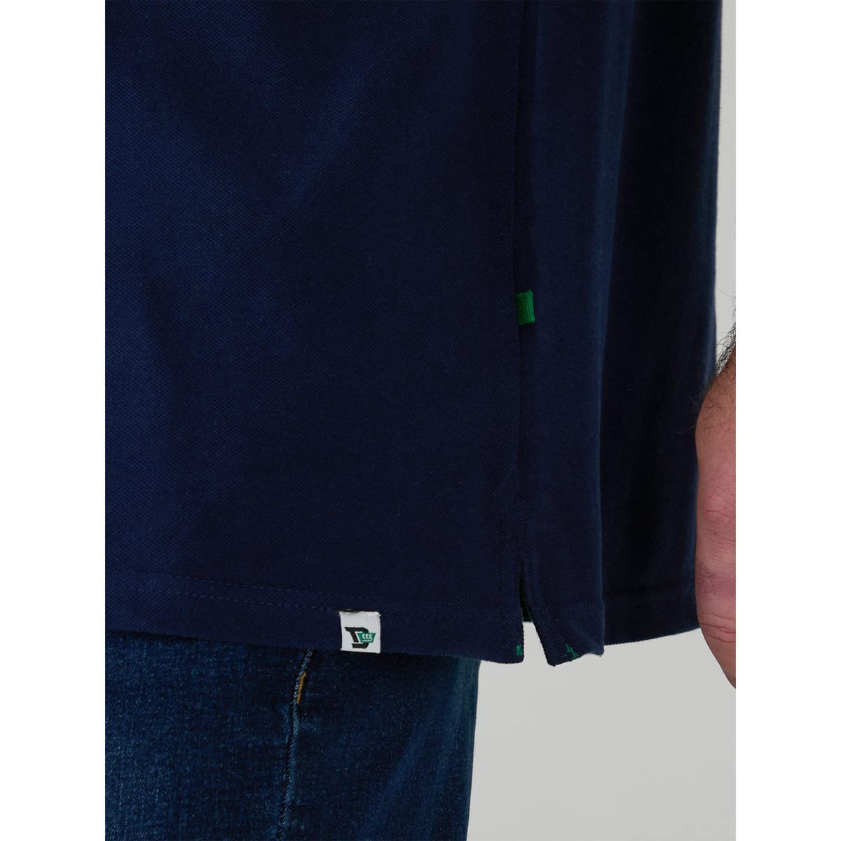 Polo uni manches courtes grande taille GRANT bleu marine, DUKE