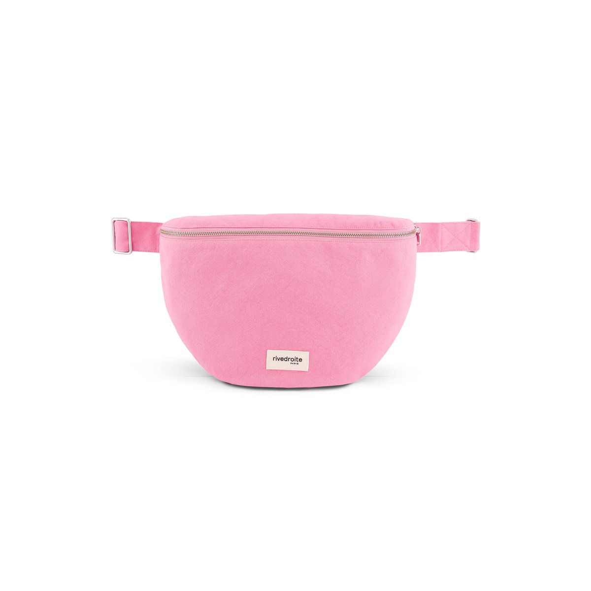 Sac banane zippé CUSTINE XL rose bonbon, RIVEDROITE