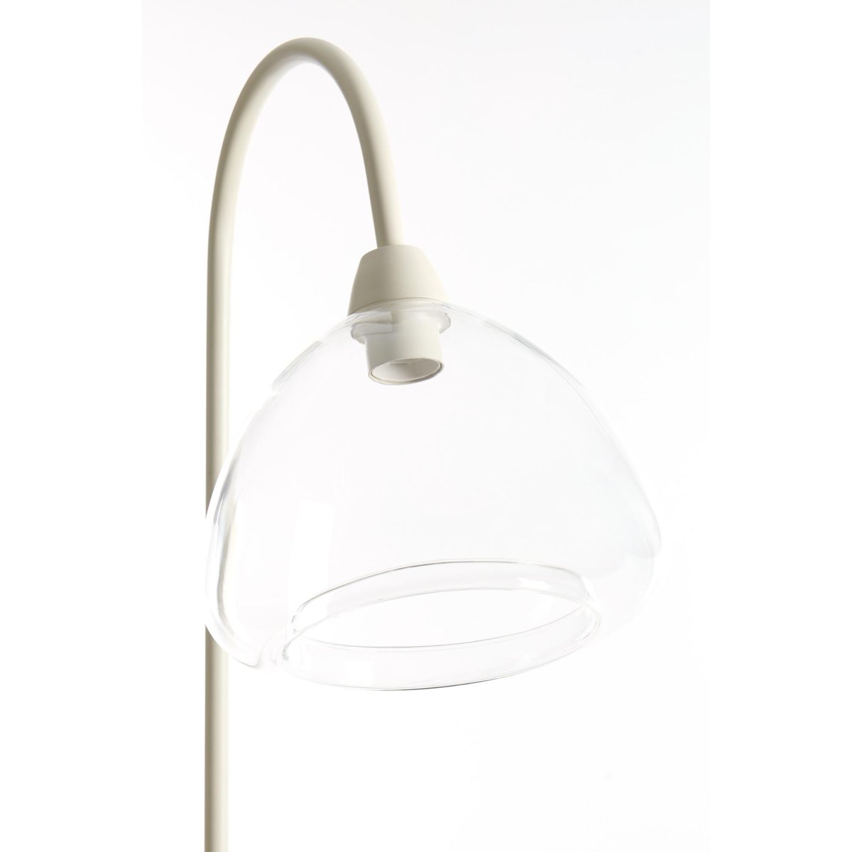 Lampadaire Verre BISHO crème, LIGHT & LIVING 