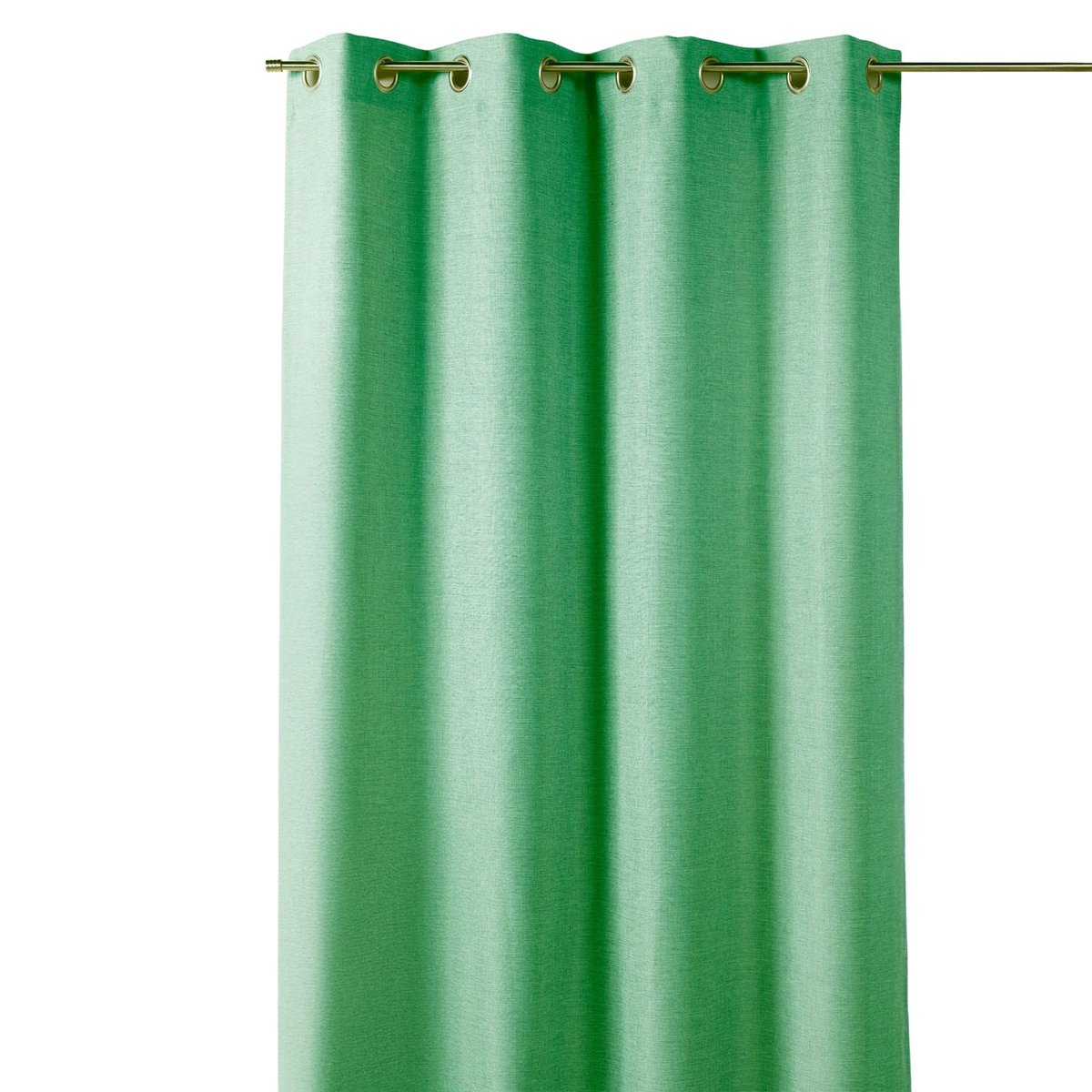 Rideau uni occultant et isolant thermique avec doublure polaire vert clair, HOME MAISON
