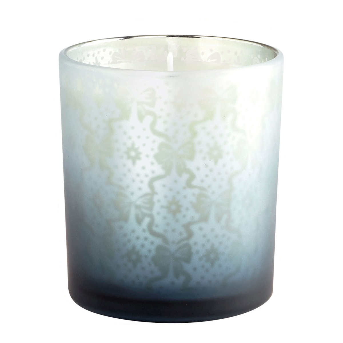 Bougie 160 g parfum Musc Irisé RUBANS DE FÊTE bleu, MATHILDE M