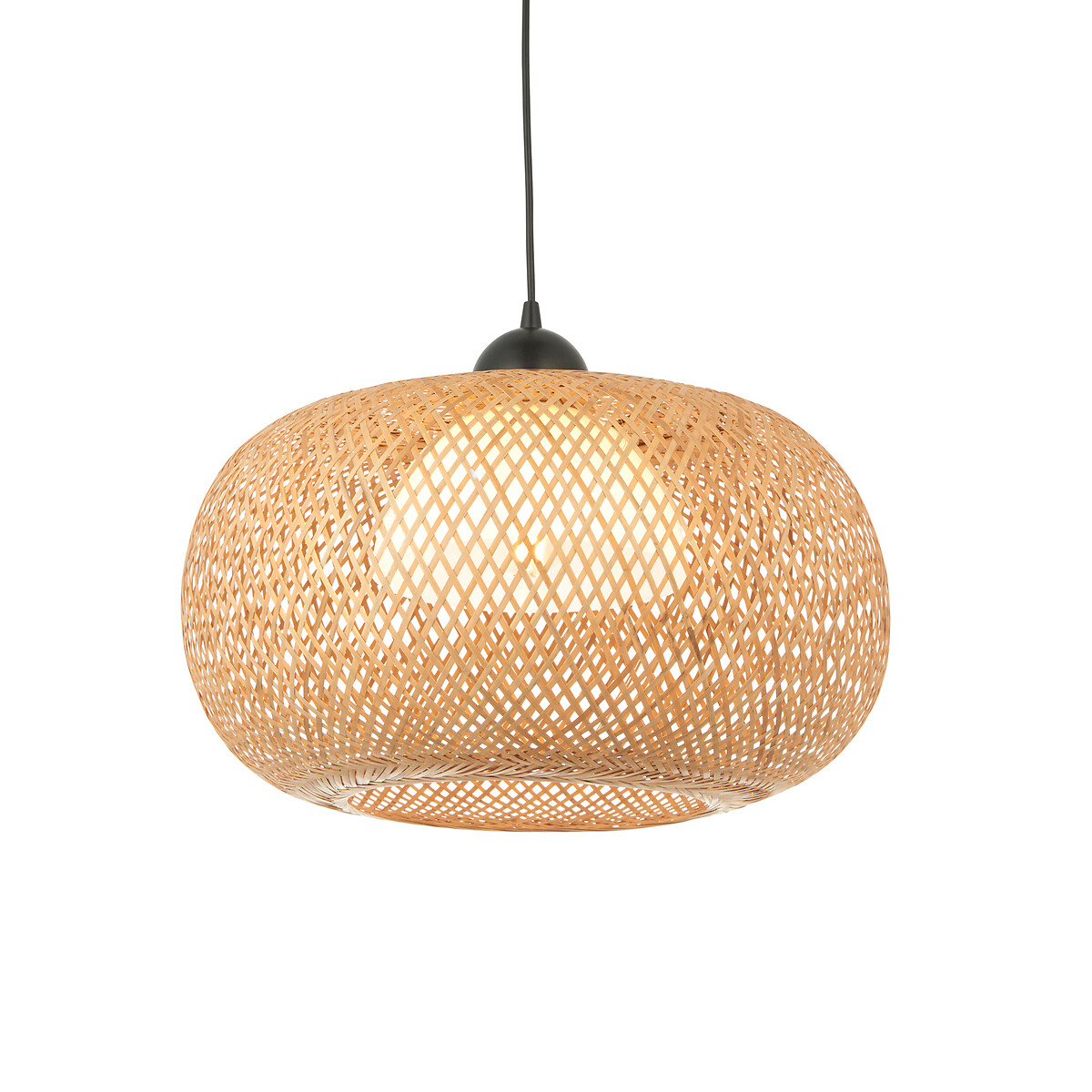 Banner Circular Rafia Pendant Ceiling Light black, ÉDITÉ