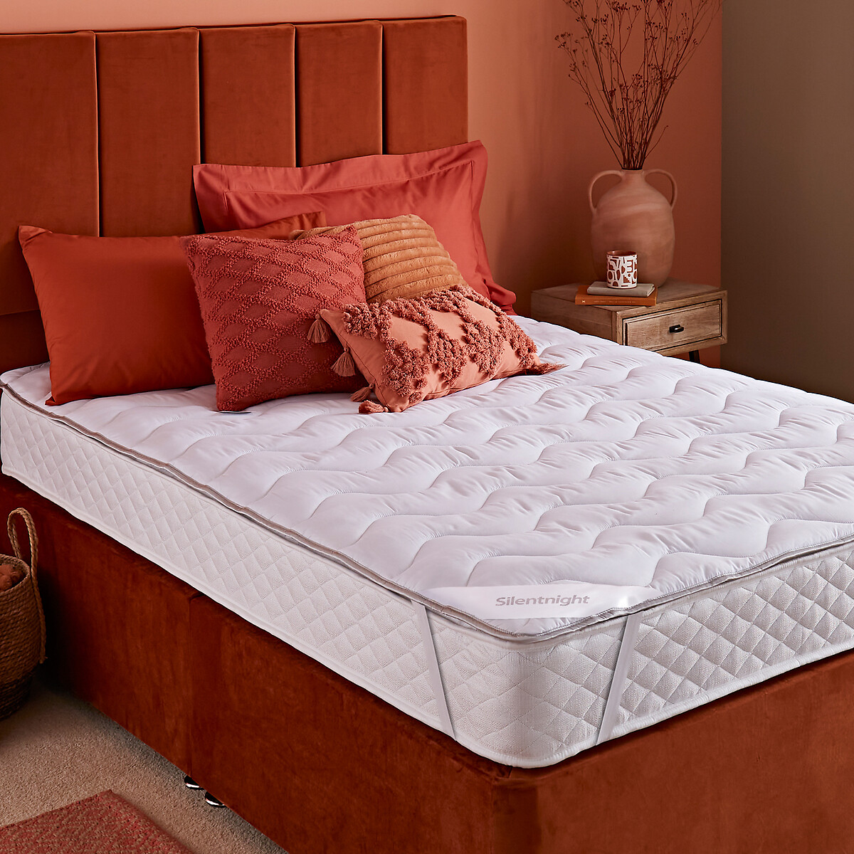Self Heating Heat Genie Mattress Topper white, SILENTNIGHT