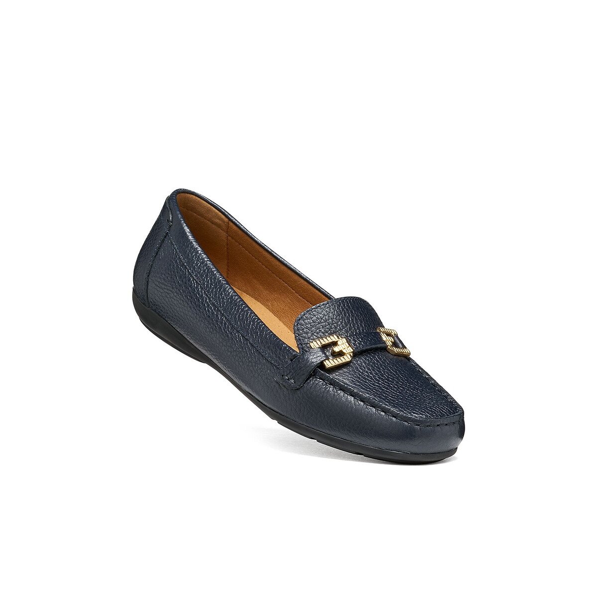 Mocassins en cuir, ANNYTAH MOC bleu marine, GEOX