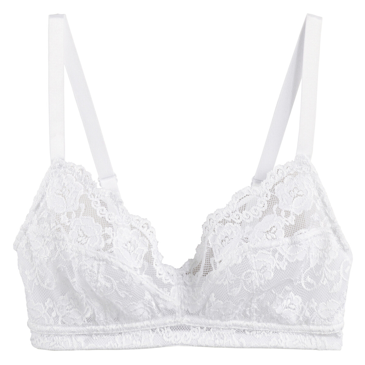 Anthea Non-Underwired Bra in Lace white, ANNE WEYBURN