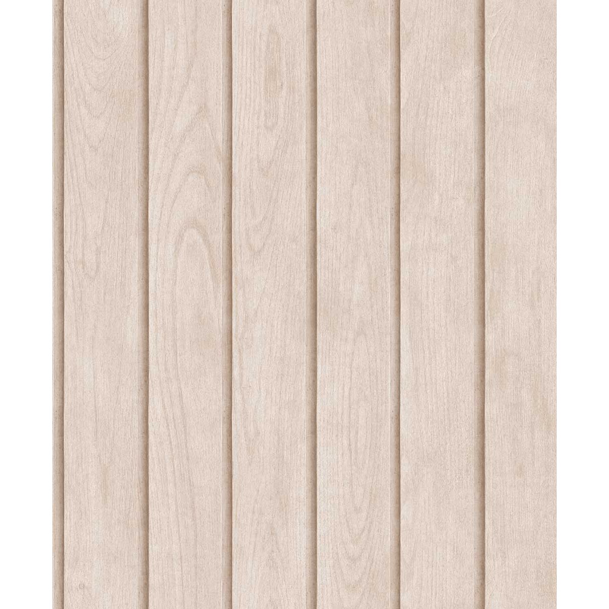 Papier peint lambris bois vertical beige rosé clair beige, HEXOA