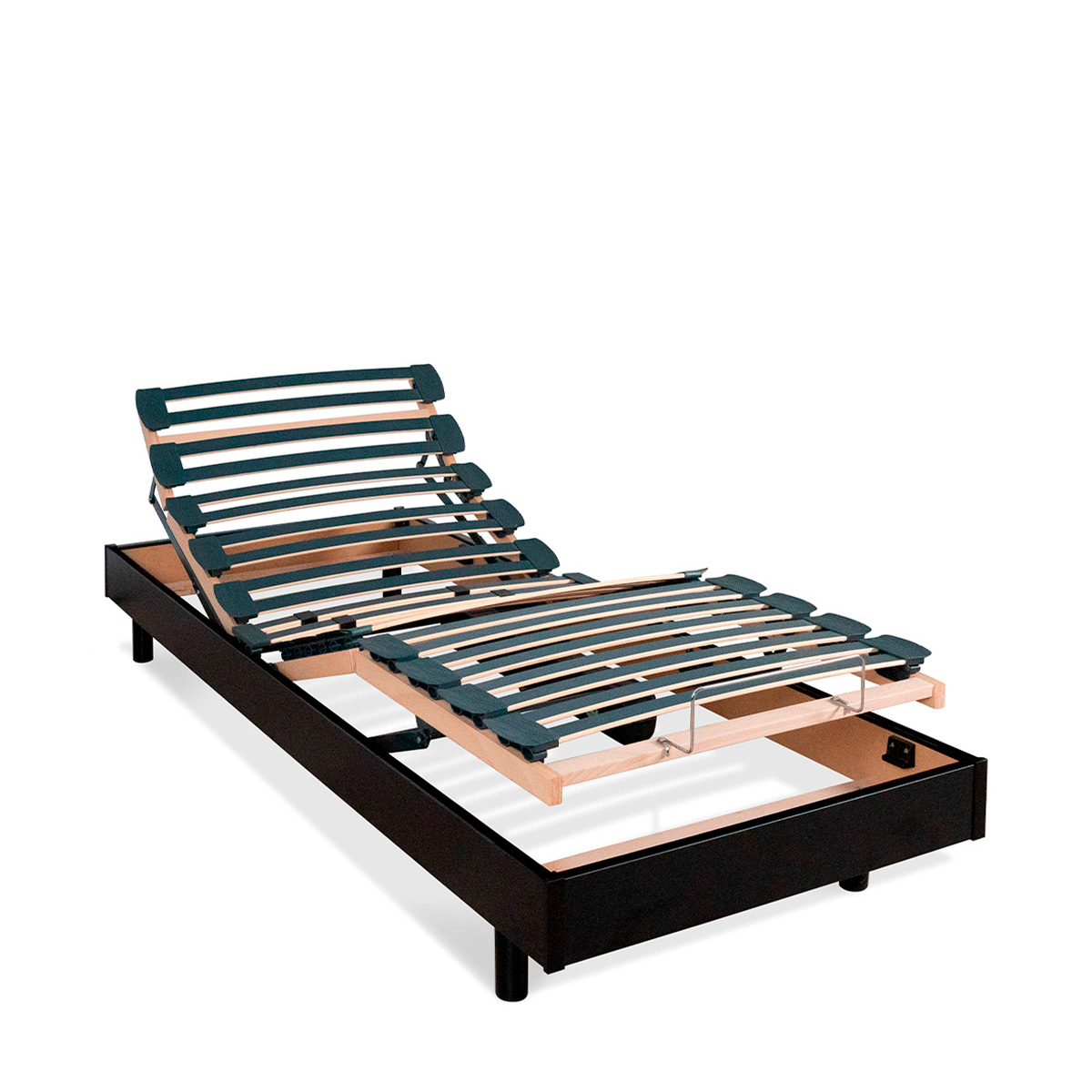 Sommier électrique Flex 70x190 cm Lattes noir, BELLECOUR