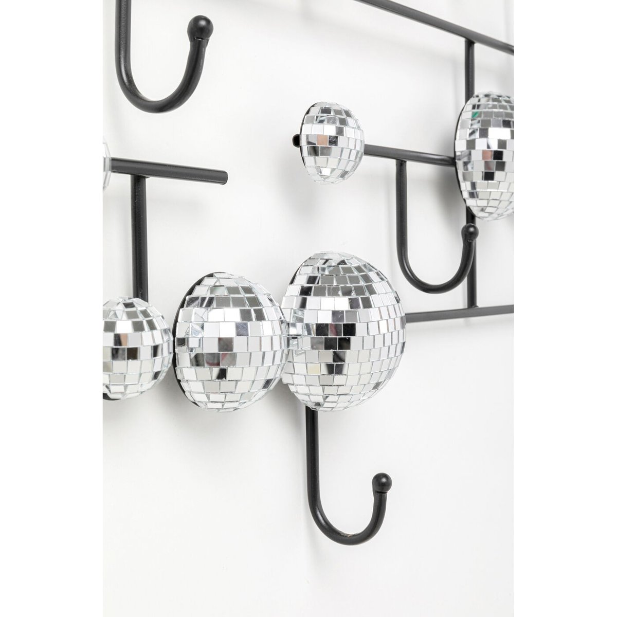 Portemanteau mural boules disco, DISCO BALLS argent, KARE DESIGN