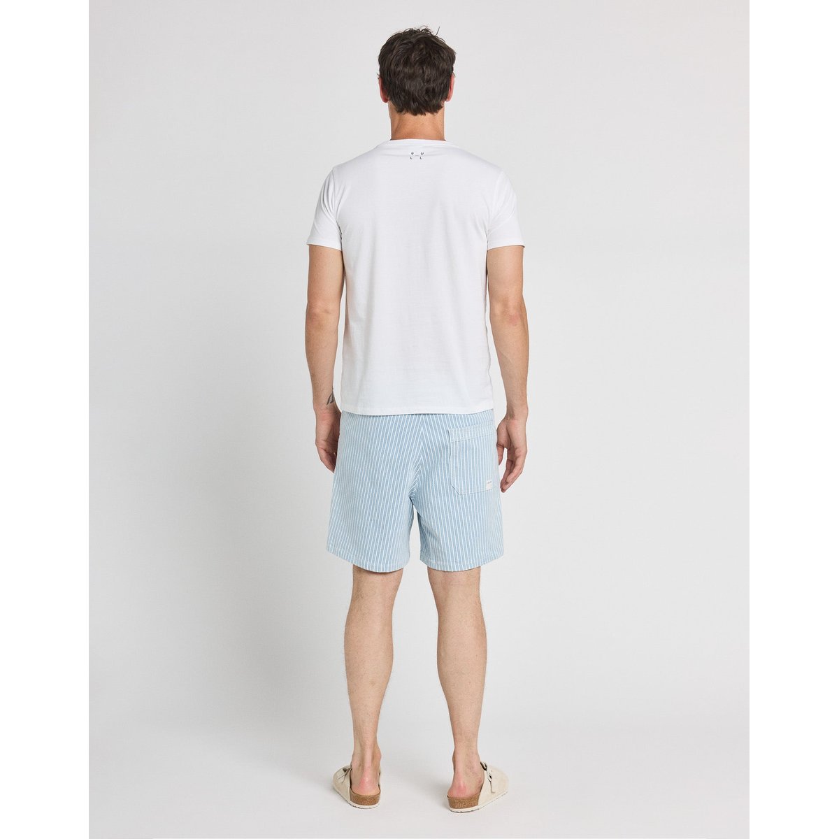 SHORT LOOSE LTSTRIPE raye bleu, PULLIN