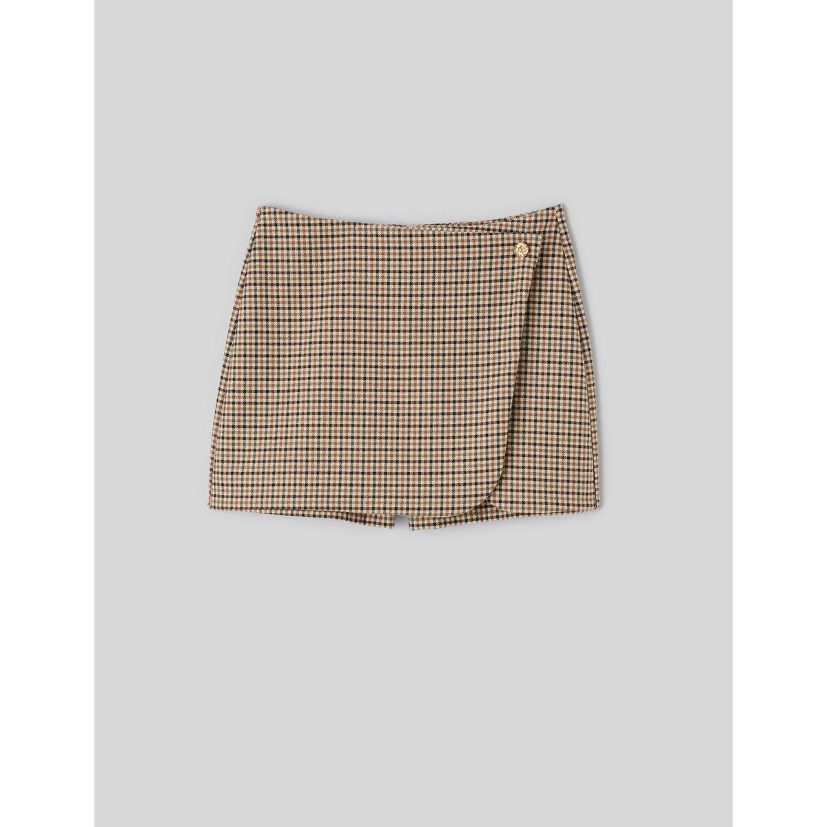 Jupe-short à carreaux marron, BZB