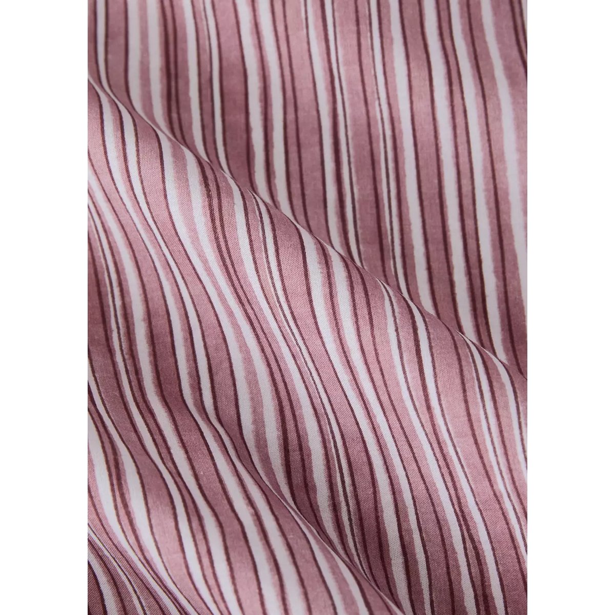 Drap plat imprimé rayures fines 180/ 200 cm rose pâle, MANGO HOME