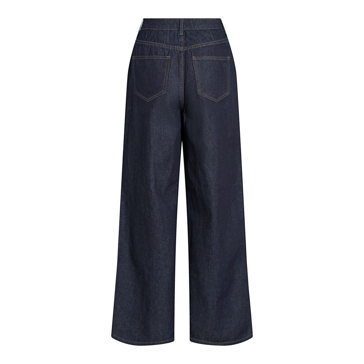 Jean À Coupe Ample bleu - dark blue denim1, ROUGE EDIT