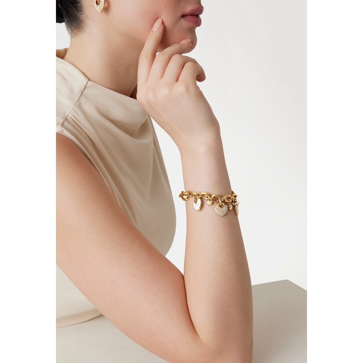 Bracelet Crazy In Love blanc multi, GUESS