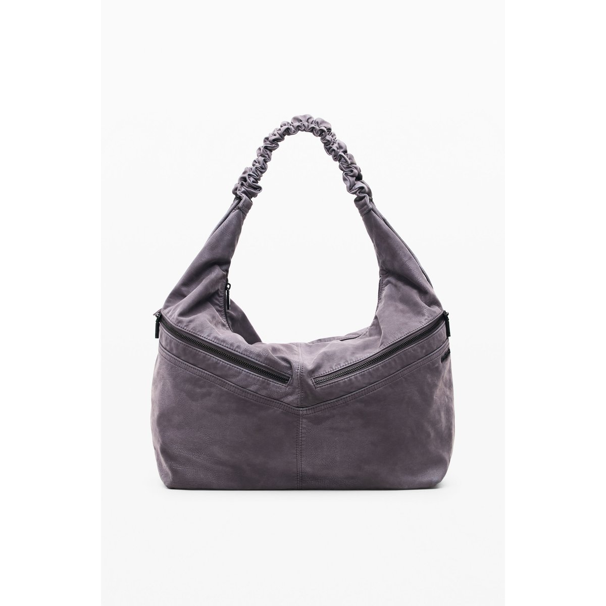 Sac moyen effet cuir noir, DESIGUAL