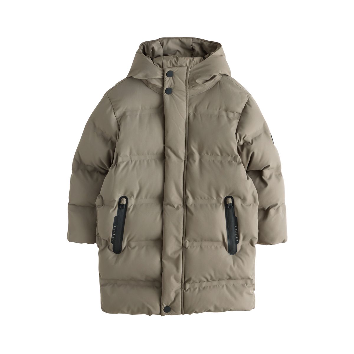 Long manteau rembourré imperméable vert kaki, NEXT